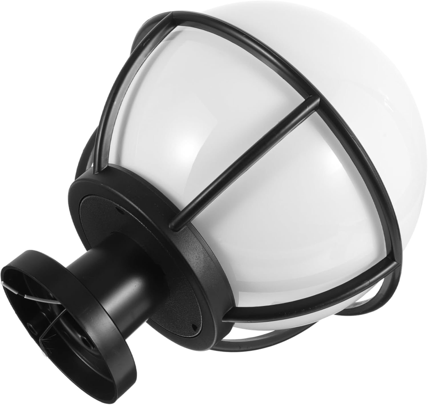 Milisten Acrylic Globe Lamp Shade for Outdoor Lighting Fixture Decorative Post Light Cover Base Suitable for Garden and Patio Use Replacement Globe Lampshade Weather Resistant Design
