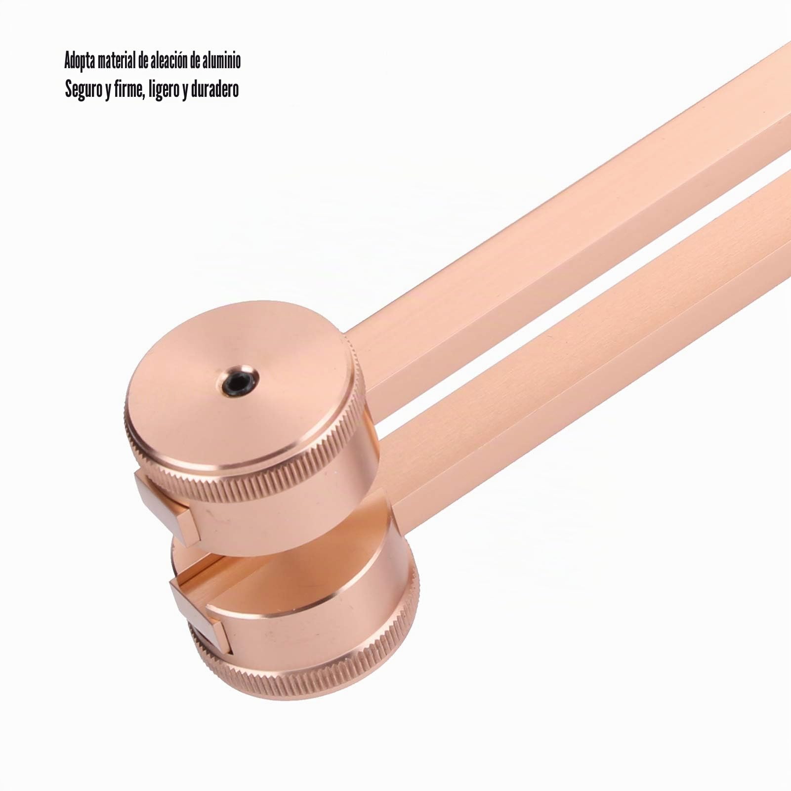Agatige Juego De Diapasón, OM 136.1Hz Portátil Aleación De Aluminio Sonido Martillo Sanador Y Bolsa De Almacenaje Diapason Terapeutico Kit Completo De Diapasones para Meditación Yoga Y Más(Oro Rosa)