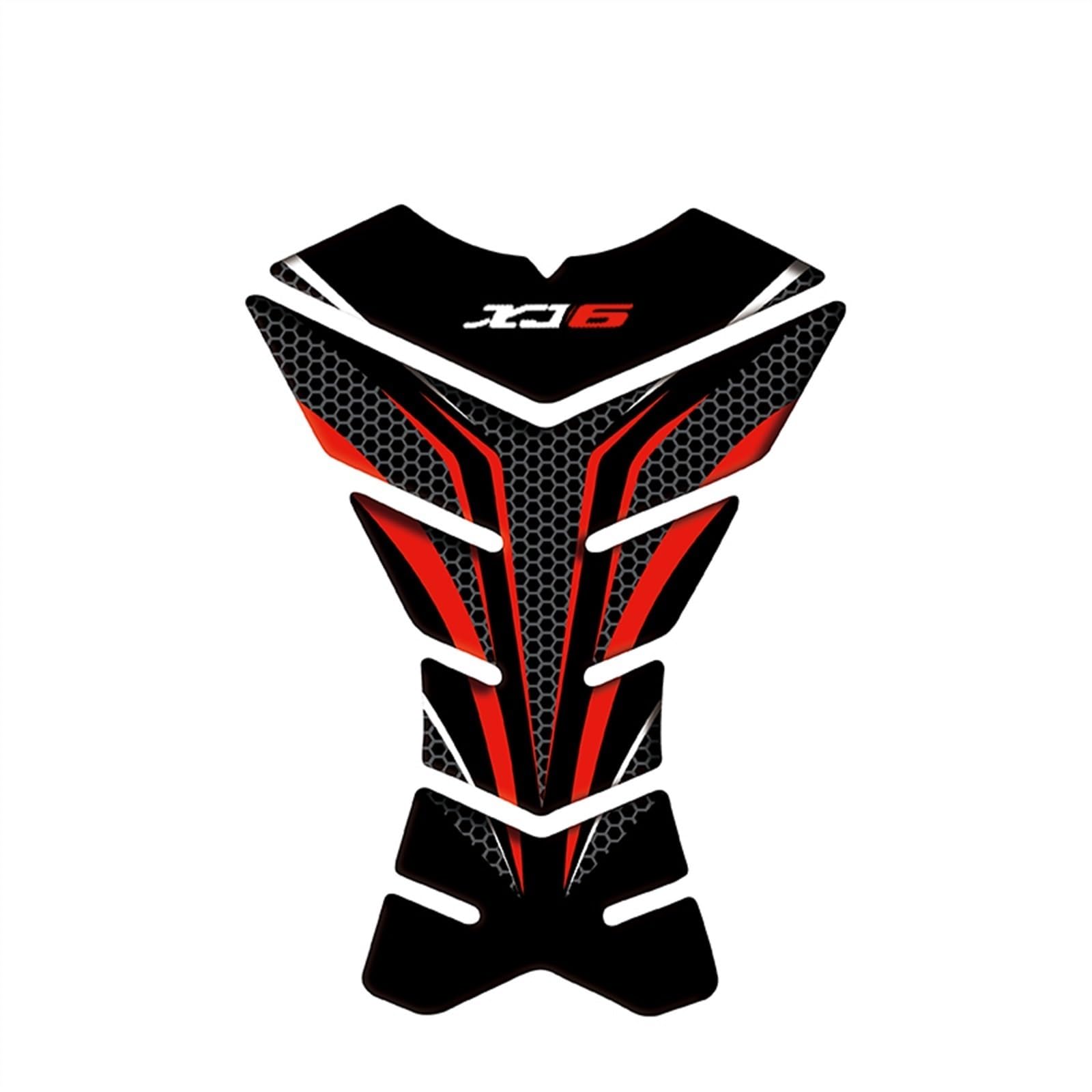 Motorcycle Tank Pad Racing Tankpad Sticker Fuel Fishbone Decals for Yamaha XJ6 Diversion Carbon-Look(Color20)