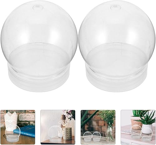 Miniatura 9 de IMIKEYA Globo de agua de Navidad, globo de agua, globo de plástico de Navidad con tapa de rosca, tarro de globo de agua rellenable transparente,