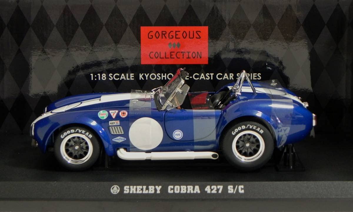 レア 京商 1/18 シェルビー・コブラ 427 S/C レーシング ブルー Amazon | 京商 1/18 シェルビー コブラ 427 S/C レーシング