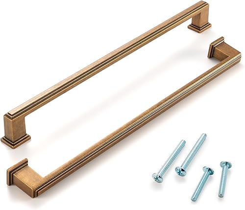 Vista 109 de Paquete de 10 tiradores de gabinete de 6-1/4 pulgadas, tiradores negros mate para gabinetes, accesorios de cocina negros para gabinetes, cajones