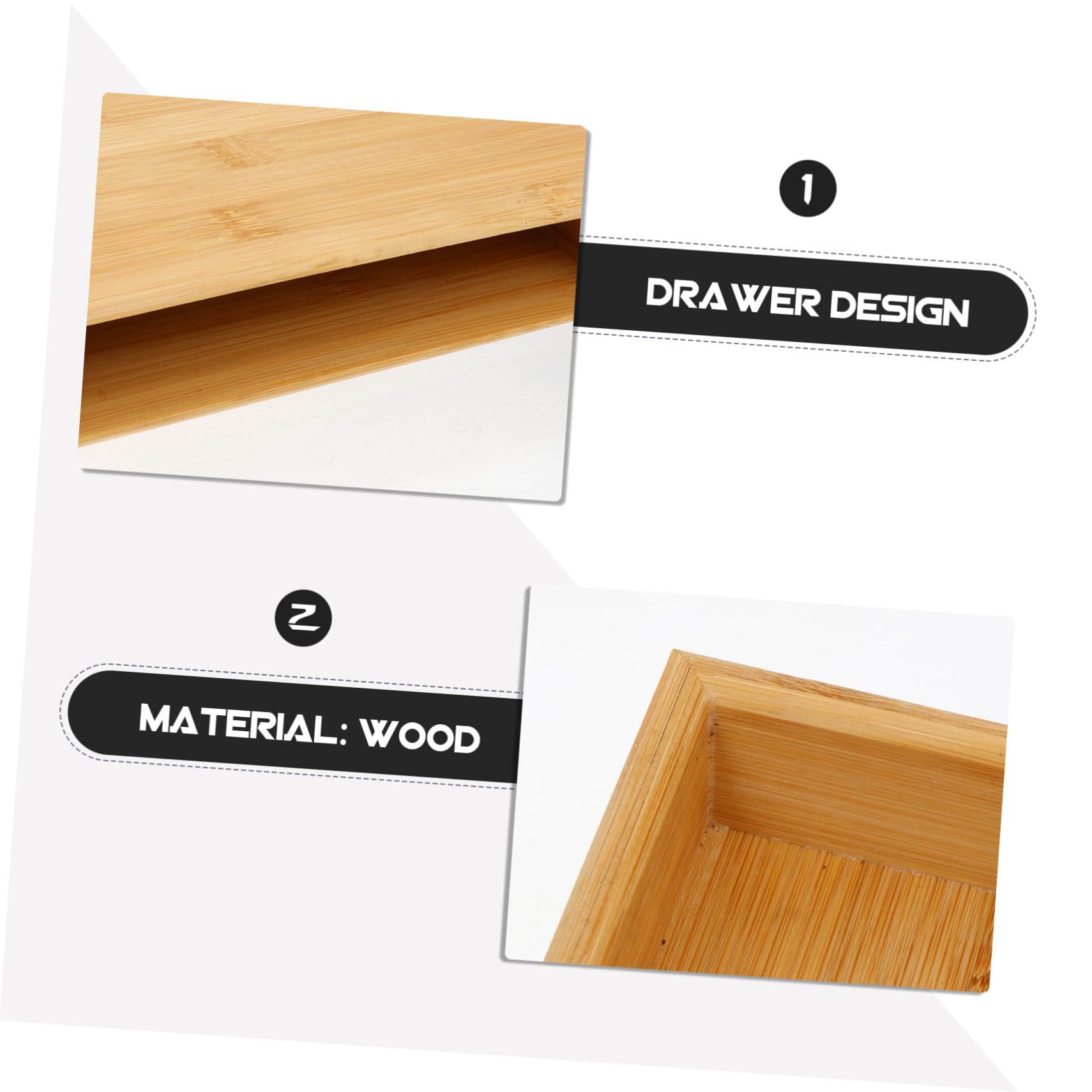 Mikinona Boîte D'emballage de Thé en Bois Khaki, Pratique et Sécurisée, Rangement de Gâteau de Thé un Style Rétro Littéraire