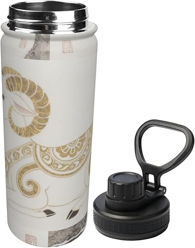 Miniatura 2 de Hervidor de acero inoxidable aislado de ovejas  Botella de agua divertida con estampado aislado  Ideal para deportes y viajes