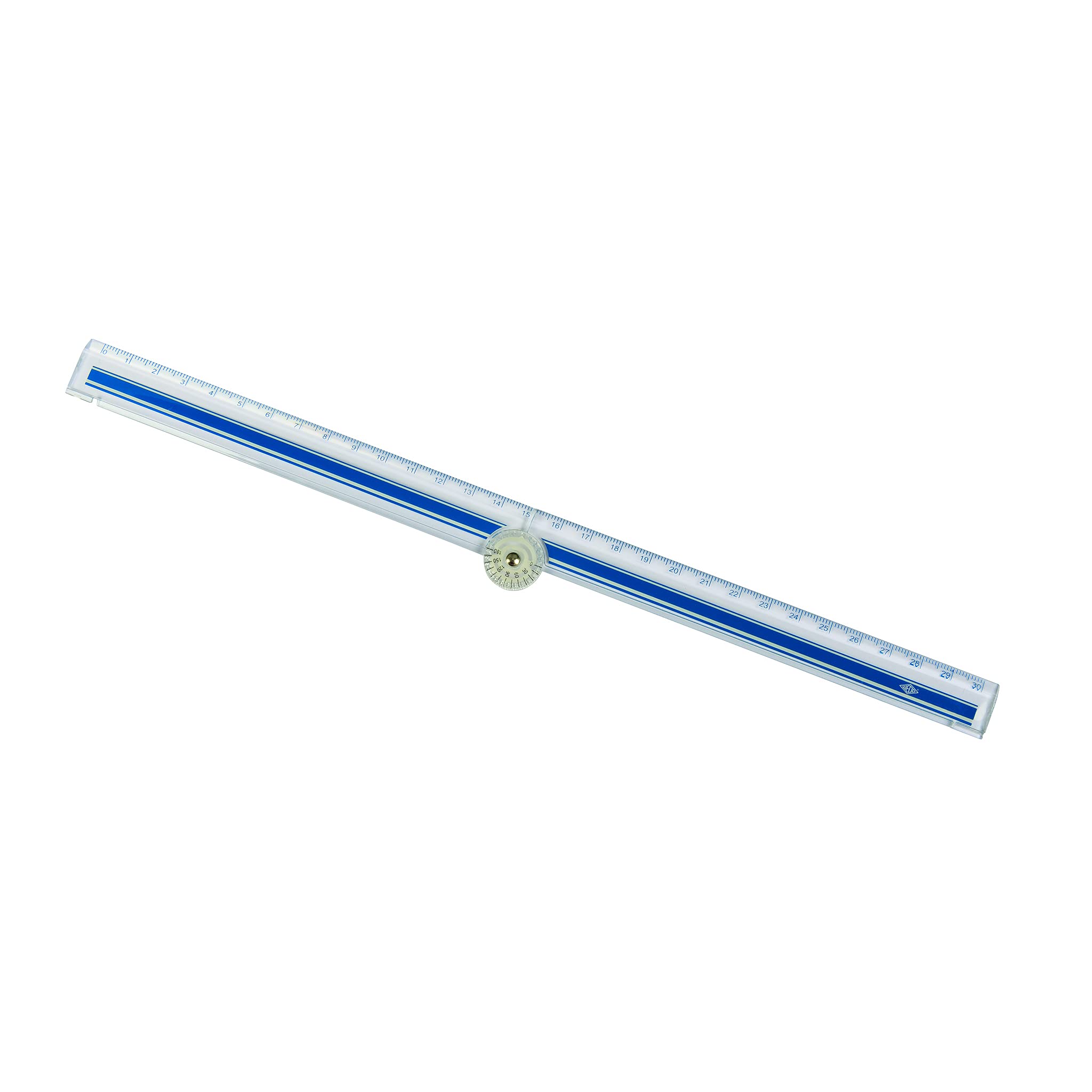 Wedo 521530 linijka składana 15-30 cm, w zestawie skala kątowa, przezroczysta