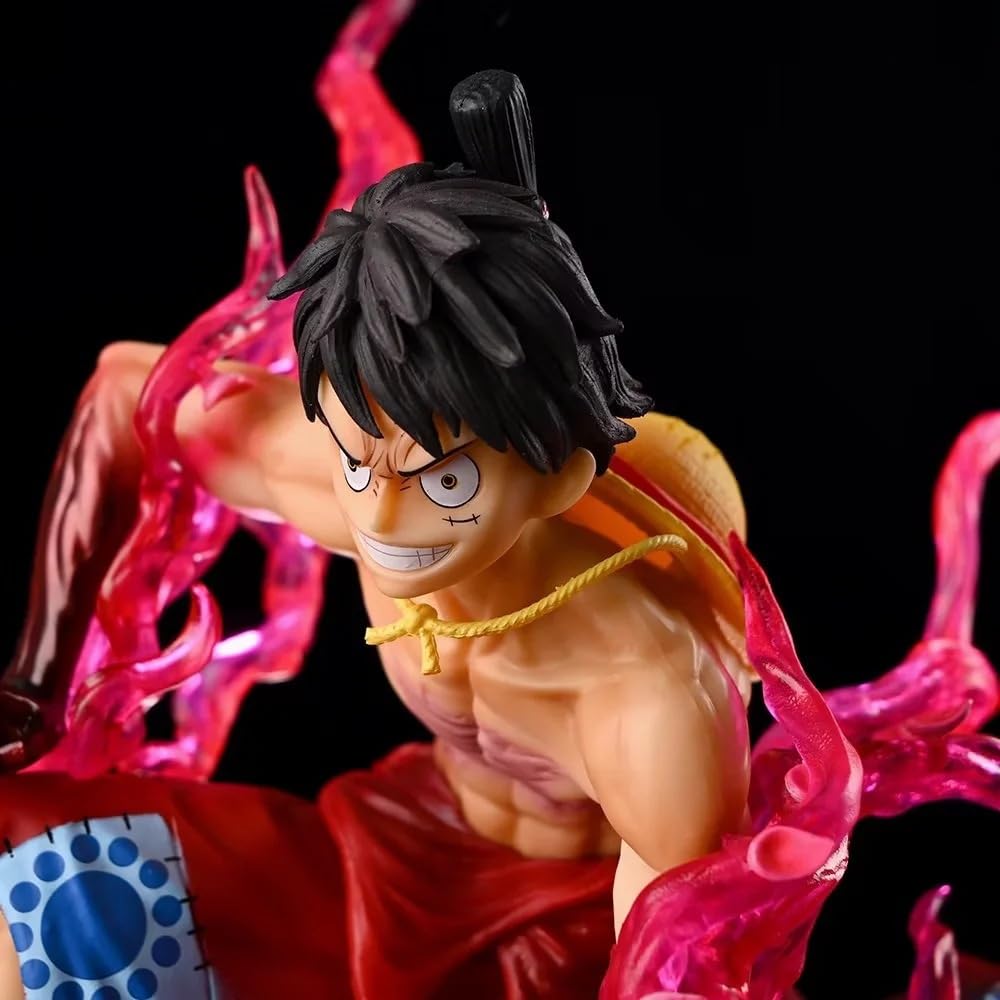 Amazon.co.jp: ワンピース共鳴しゃがんだ姿流桜ルフィ20センチ
