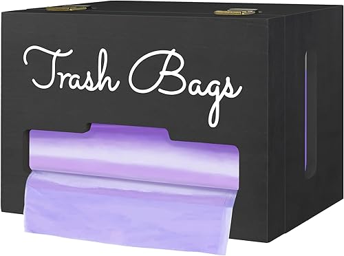 Dispensador de bolsas de basura extragrande, soporte de bolsa de plástico montado en la pared, soporte para bolsa de basura para gabinete, soporte