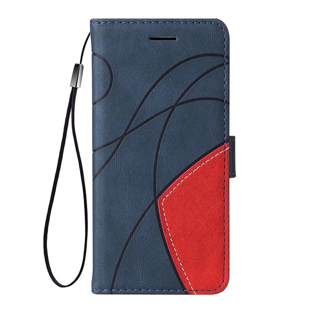 Custodia Portafoglio Per OPPO A40/A60 5G - Cover Flip Con Fibra Di Carbonio, Chiusura Magnetica E Slot Carte