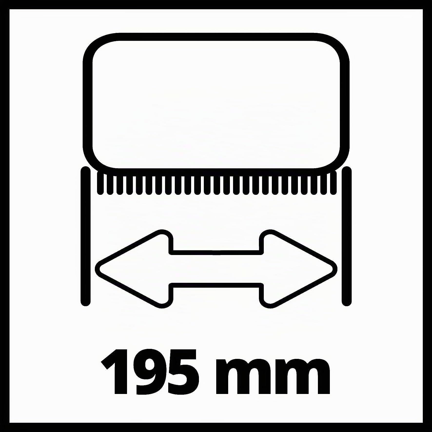 Einhell Brosse Soft pour Nettoyeur Multi-Surfaces (Compatible avec Le Nettoyeur Multi-Surfaces sans Fil PICOBELLA, adaptée aux Surfaces en Bois et gazons synthétiques, Largeur de Nettoyage 19,5 cm)