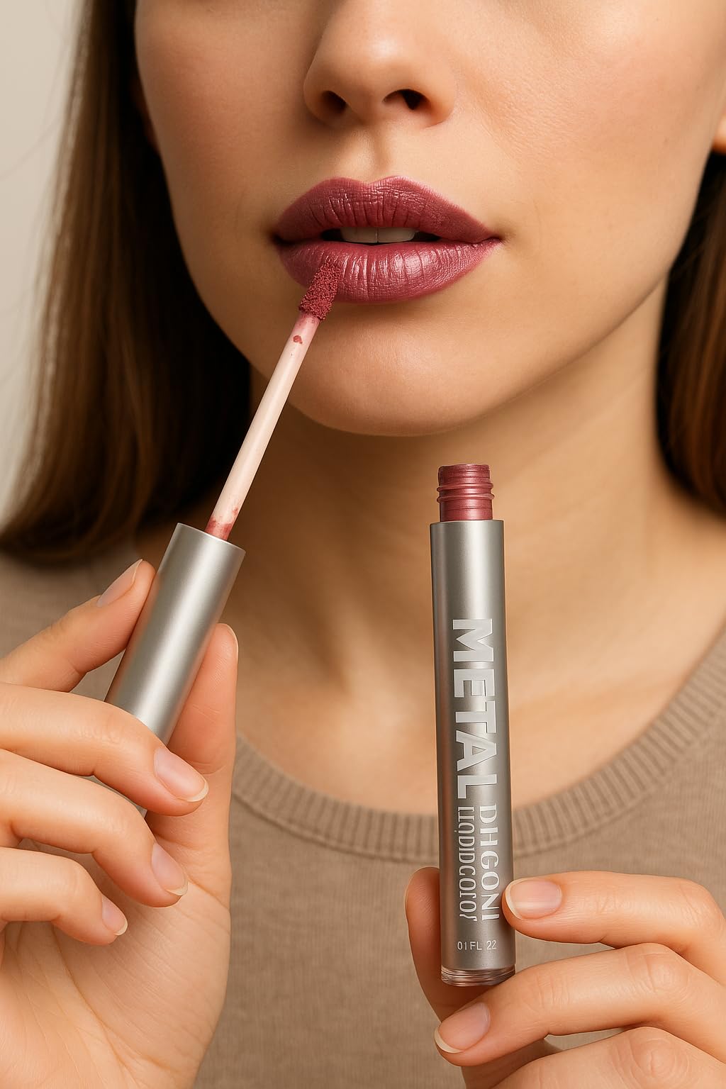 MAKE UP FOR LIFE Lip Gloss Taupe Grey (Matte)-picture-22