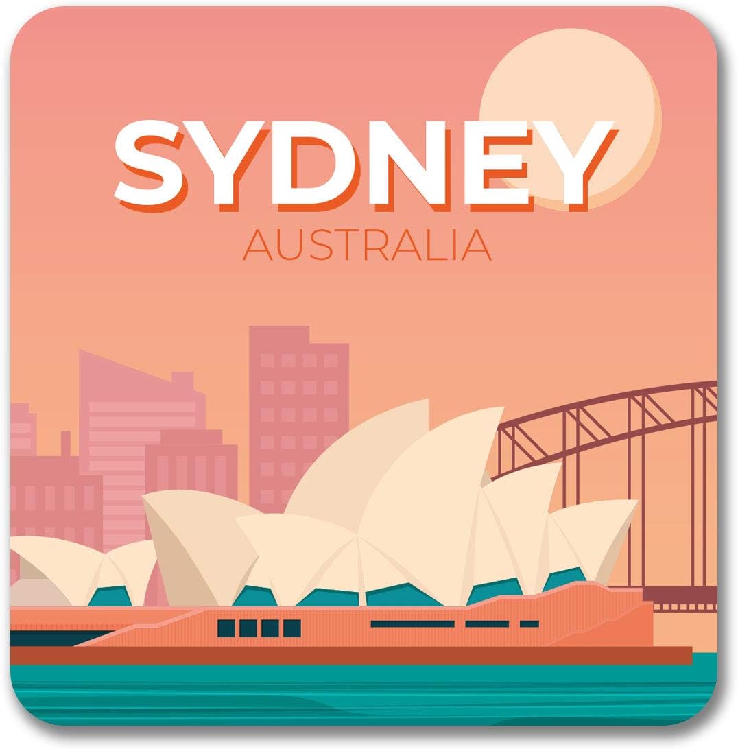 Giftcart Australia Fridge Magnet Collection for Kitchen 9 x 9 cm, Best Fridge Magnet, Magnet for Fridge Door, Souvenir Fridge Magnets (Opera House)