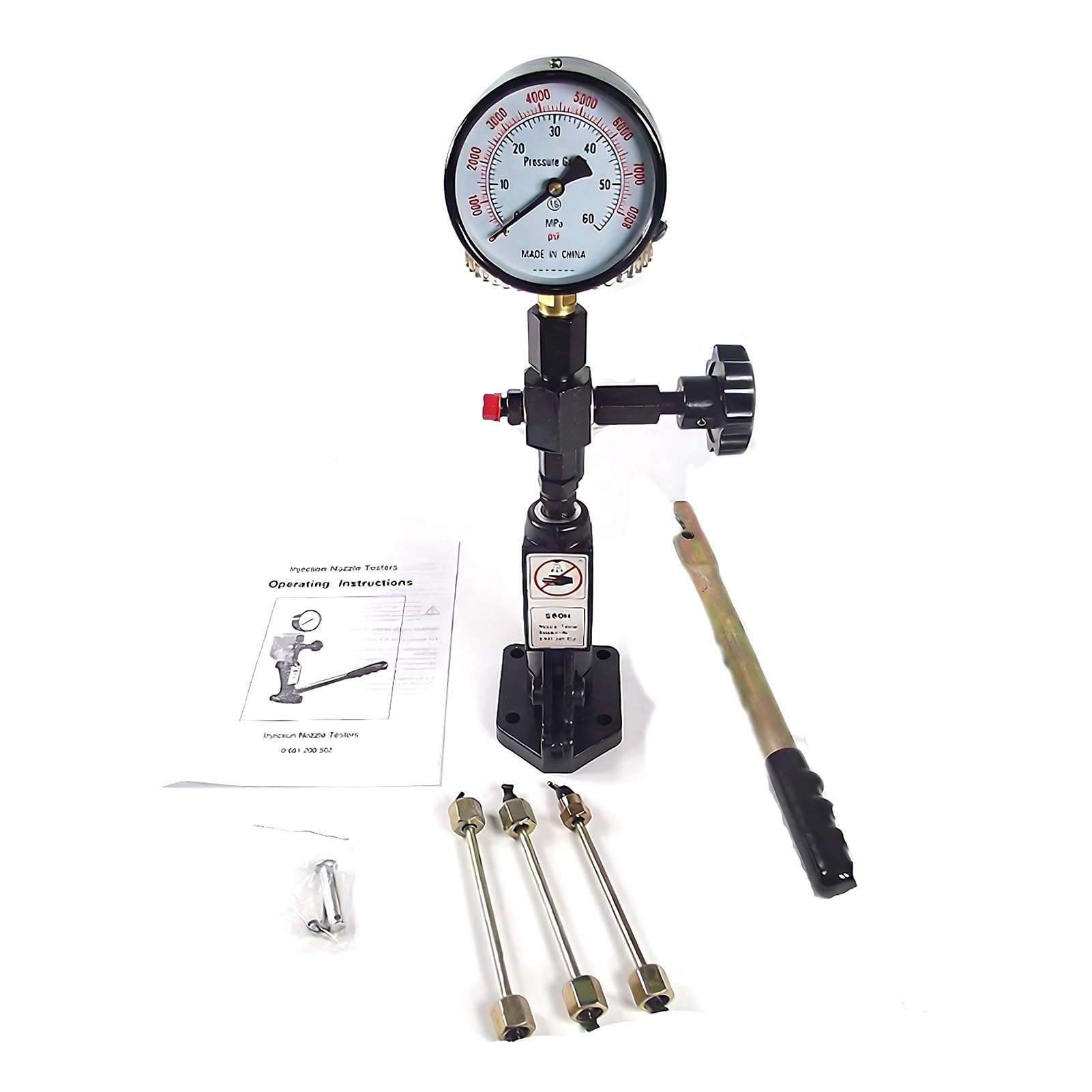 Outil Calibrage Injecteur,Testeur Injecteur Diesel Professional,CIT800 Piezo Electromagnetic Testeur Rampe Commune for Bosch Denso Delphi,S60H Repair Tool Kit(CIT800+S60H)