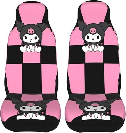 Amazon サンリオ クロミ Kuromi ポチャッコ 車 シートカバー カーシートカバー ２枚セット 車 シート カバー カー用品 ユニバーサル 自動車 軽自動車 普通車 Suv 軽トラ 前席 運転席 助手席 座席 シートカバー2個 防汚 取り付け簡単 おしゃれ 洗える シートカバー