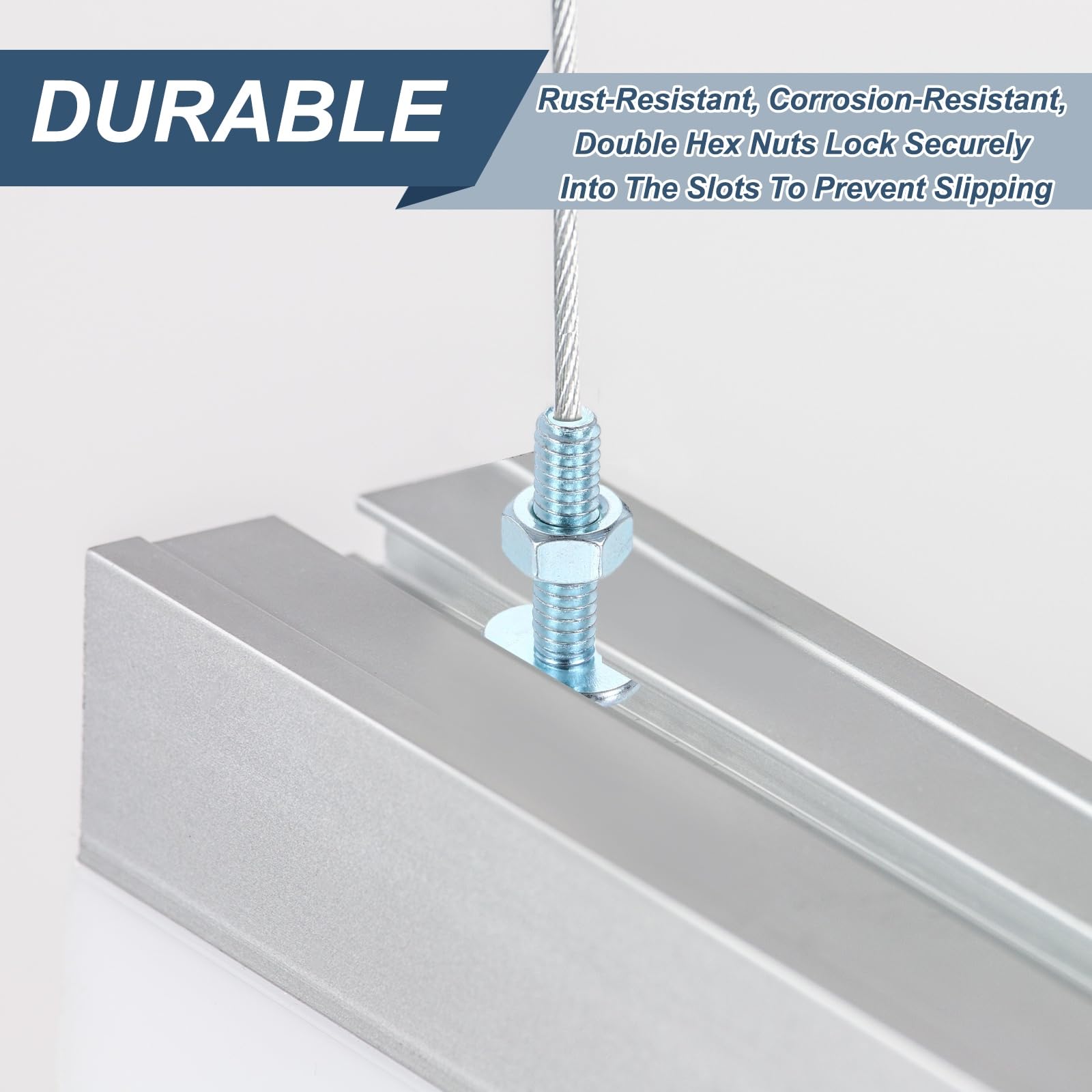 PATIKIL 1/4"-20 x 2-1/2" T Track Bolts - Image 4