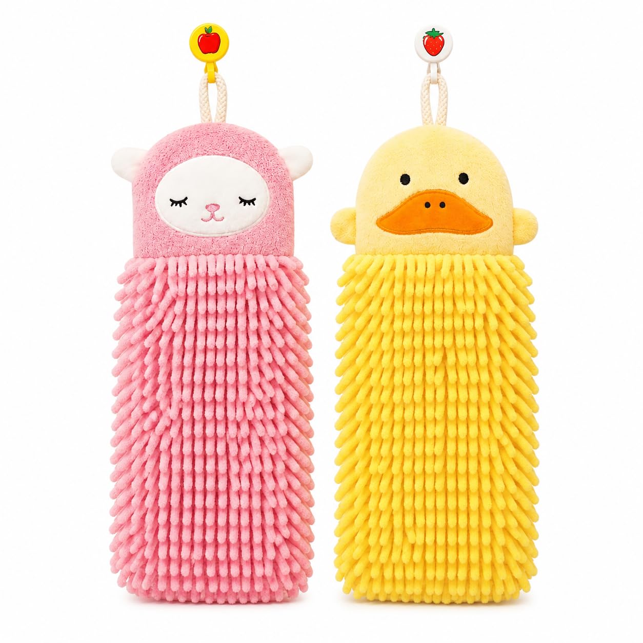 Home Kitchen Towel Microfiber Hand Towel Wash Basin Hanging Napkins | Kitchen Napkins | Size 6 * 12 CM | Pack of 2 (Multicolor)-image-17
