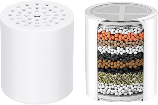 Replacement Filter for Showerhead Cartridge,Compatible with HOPOPRO Showerhead,Multi Stage Shower Filtration Systems for Hard Water,Reduces Chlorine,Fluoride and Harmful Substance.2 Pack