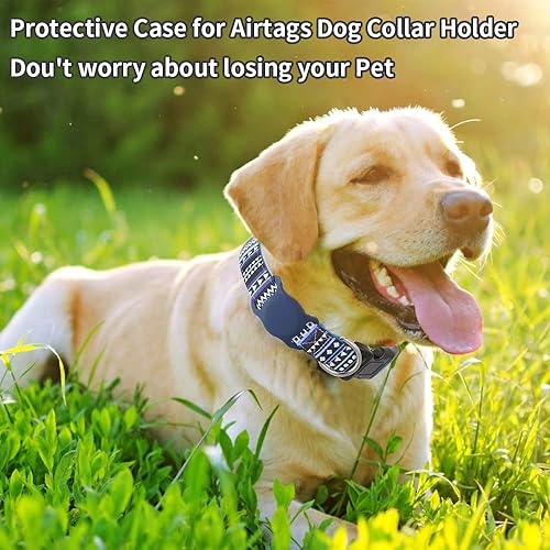 Miniatura 2 de AirTag - Collar para perros pequeños, medianos y grandes, collar acolchado de neopreno suave para gatos y mascotas, collar de poliéster para