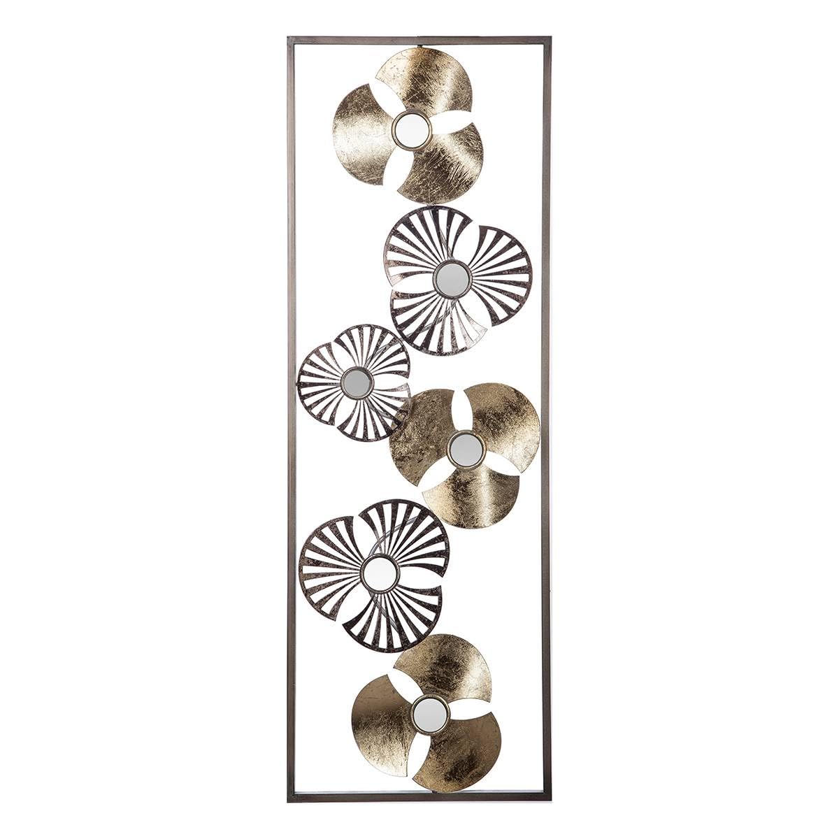 Atmosphera - Déco Murale Fleurs - métal 31x89 cm