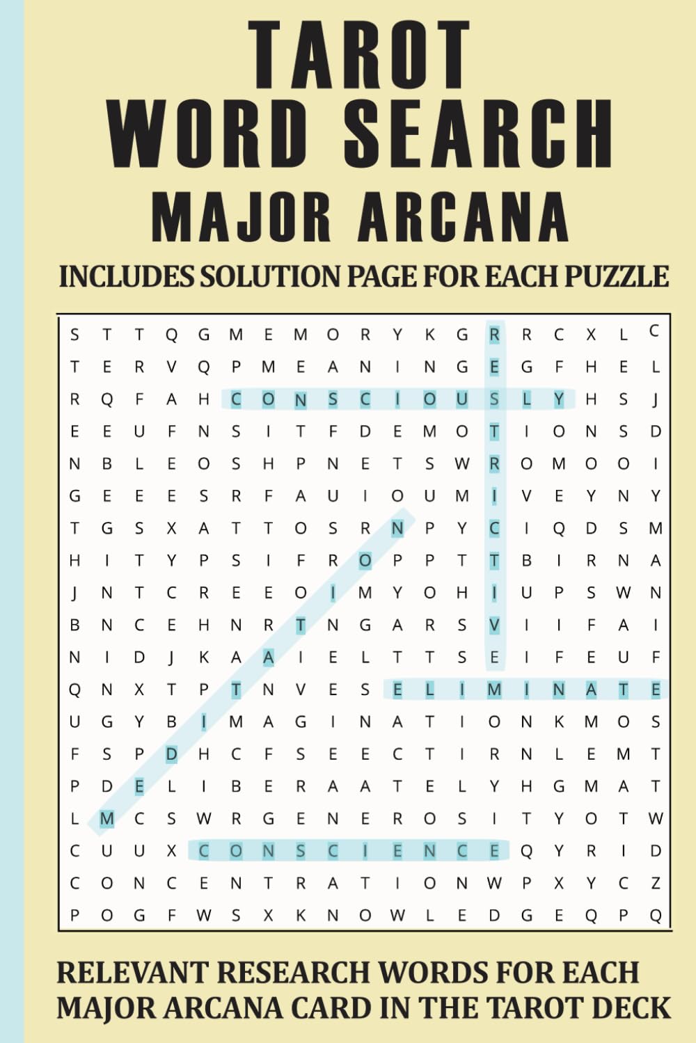 Tarot Word Search: Major Arcana | Word Search Puzzles | 6x9 inches, 60 pages | 22 Puzzles | Solutions Included