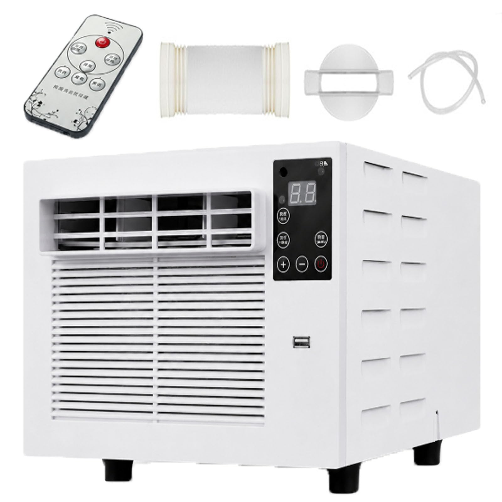 smafoseedding Travel Portable Air Conditioner For Truck Bed Suv Caravan, Mobile Tent Air Conditioner & Portable Air Cooler, 1876btu, Independent Dehumidifier, 280w Quiet, Remote Timer AC