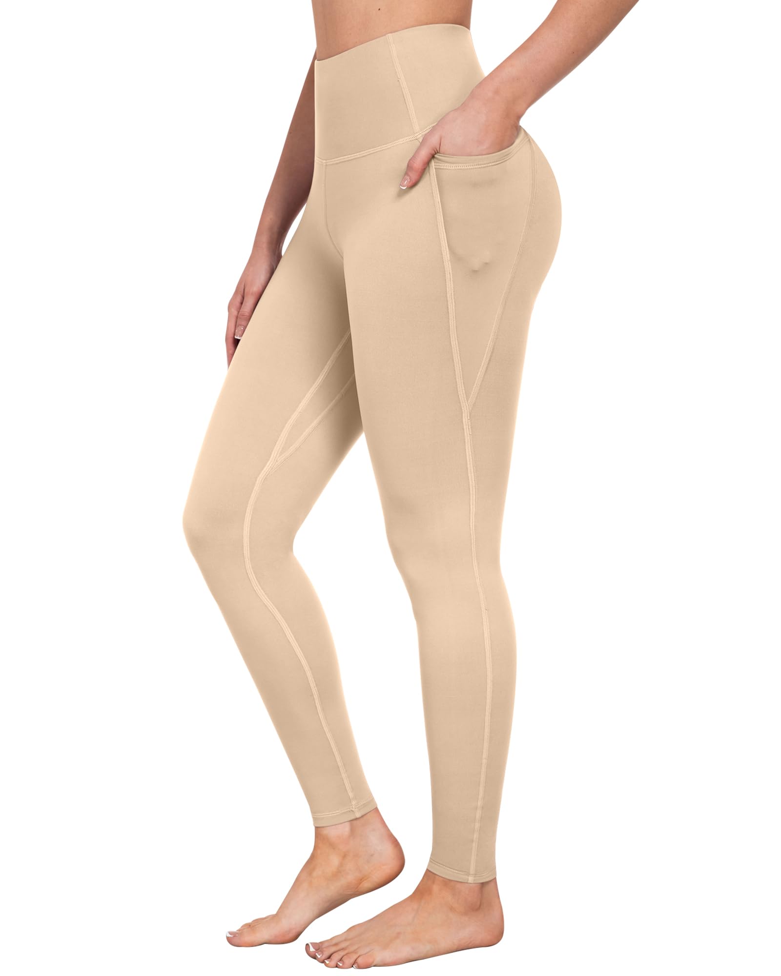 Leggings con bolsillos para mujer, control de abdomen, cintura alta, suaves, para entrenamiento, atletismo, correr, yoga, gimnasio — view 15