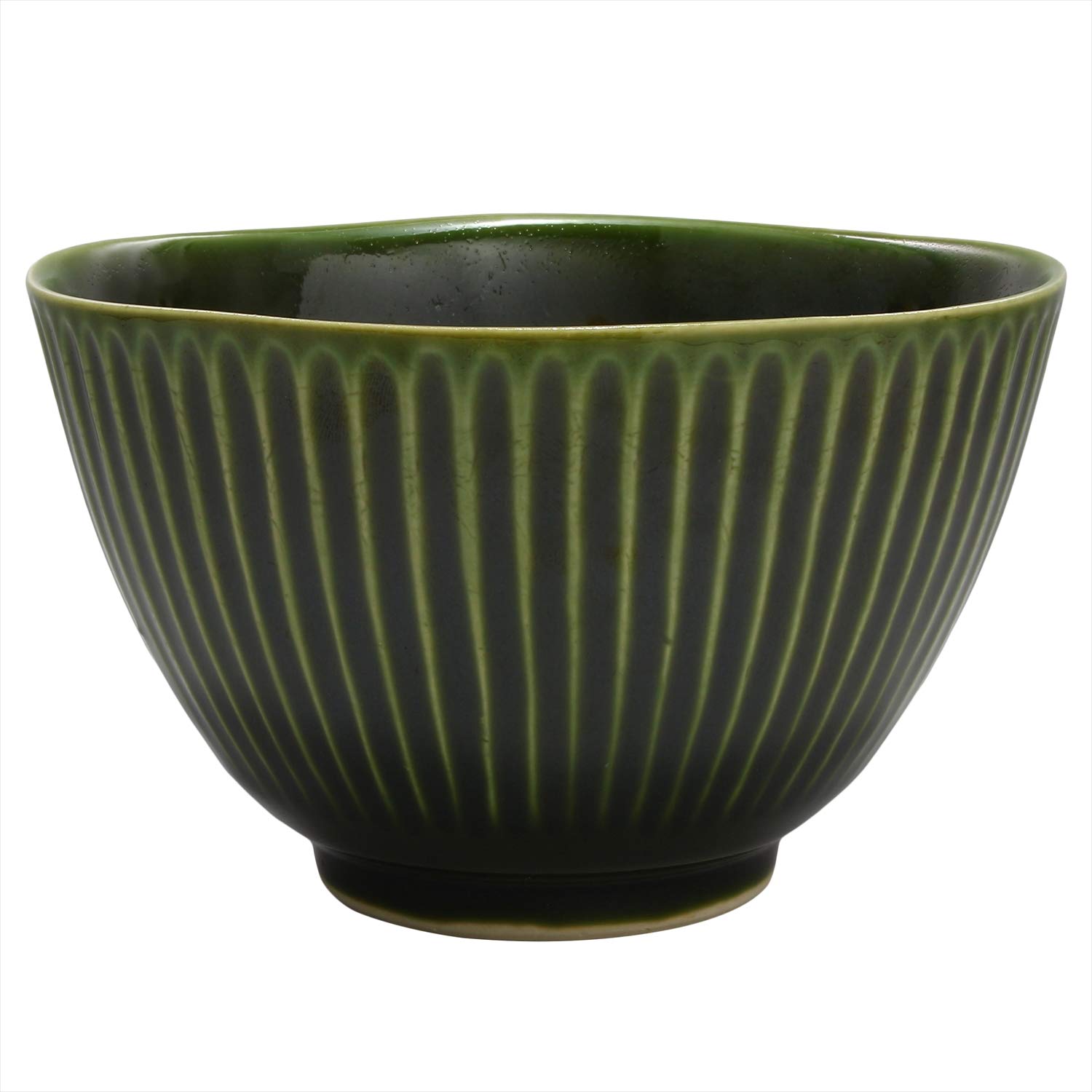 Hasami Ware 30669 Shinogi Bowl, Oribe
