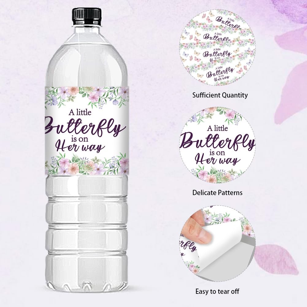 Lot De 48 Étiquettes Pour Bouteilles D'Eau - Thème Fête Prénatale Révélation Sexe Bébé, Bleu Et Rose, Autocollants Décoratifs 21x5 Cm