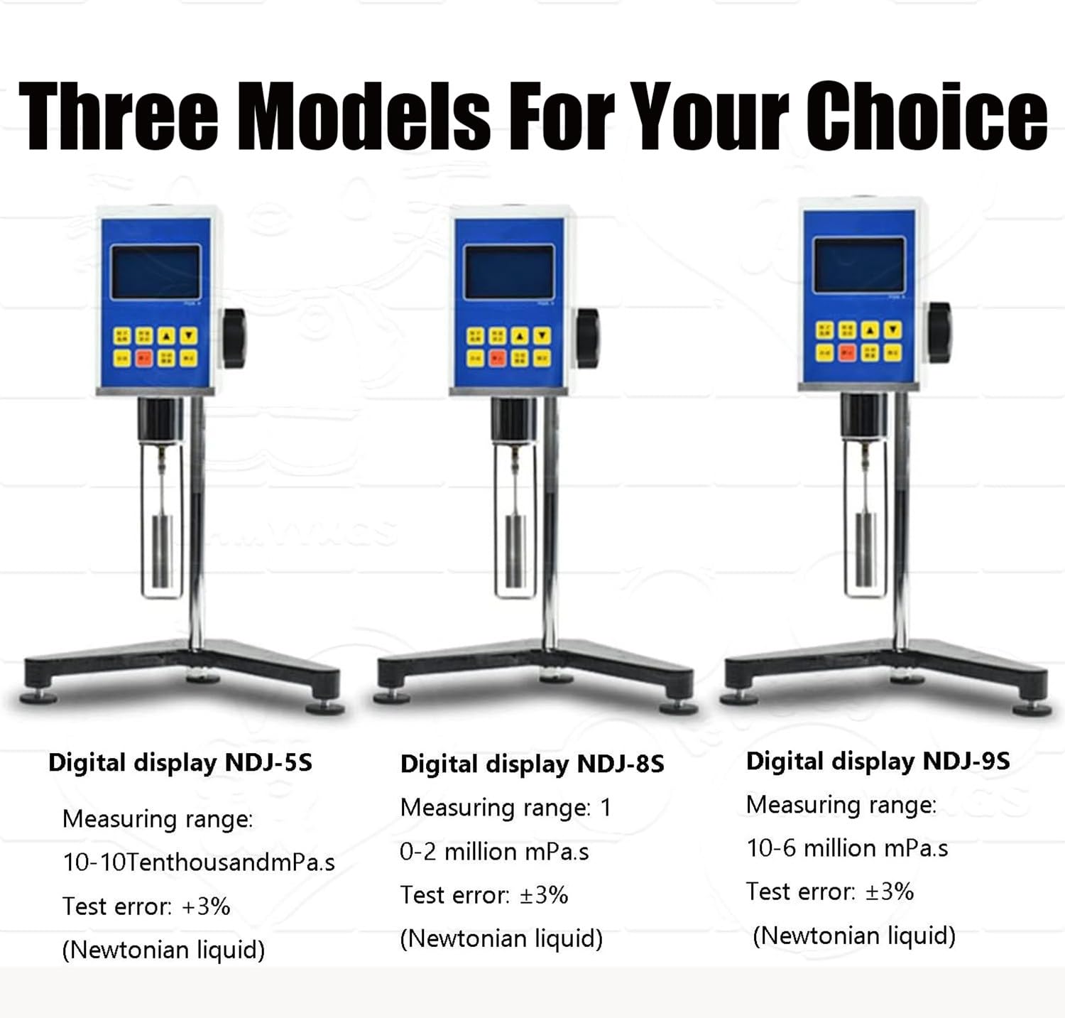 Digitales Rotationsviskosimeter mit Rotoren und Temperatursonde, tragbares Viskositätsmessgerät für Flüssigkeiten, ideal für Erdöl- und Bauanwendungen