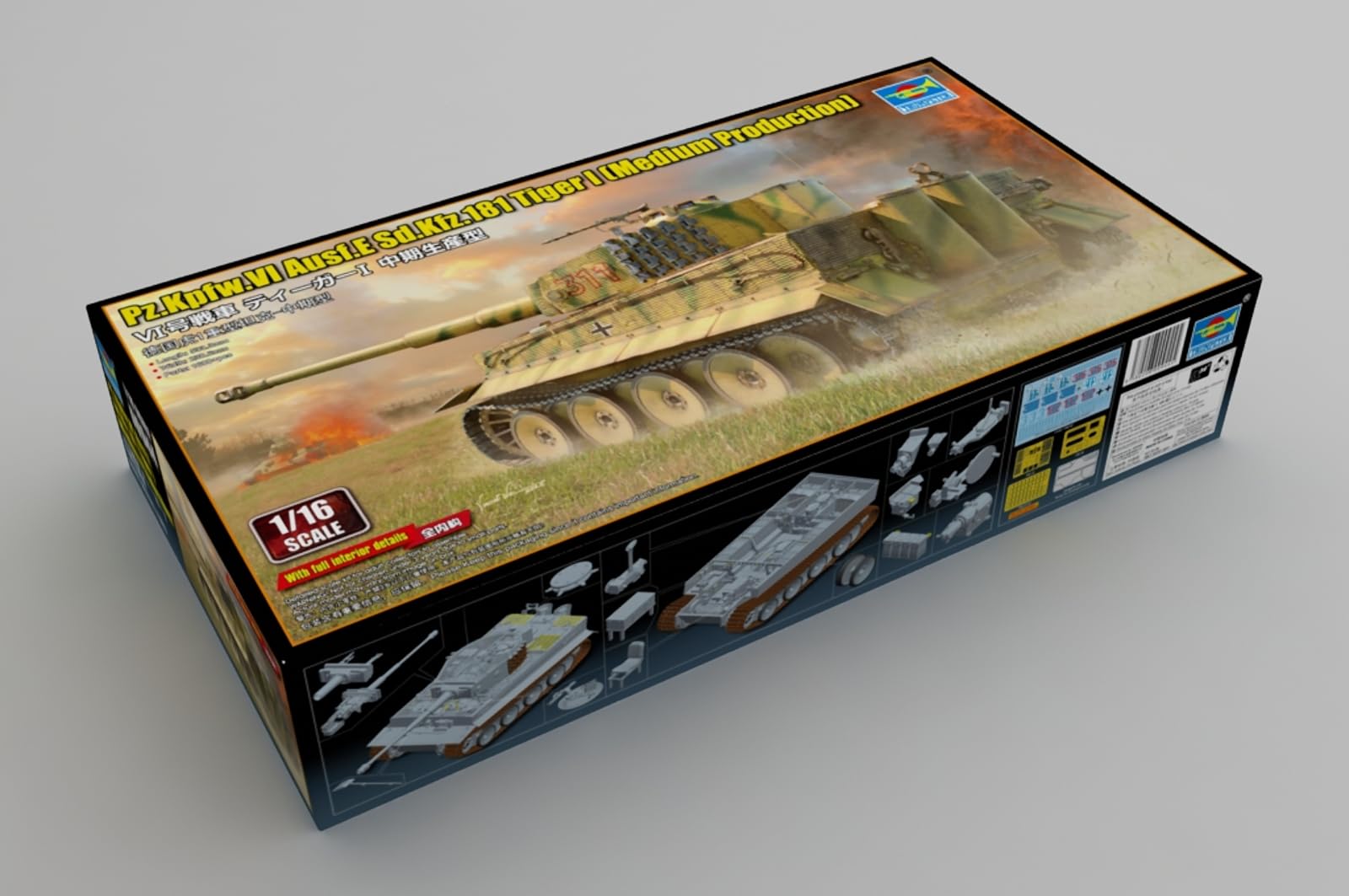 Amazon | トランペッター 1/16 ドイツ VI号戦車 ティーガーI 中期生産