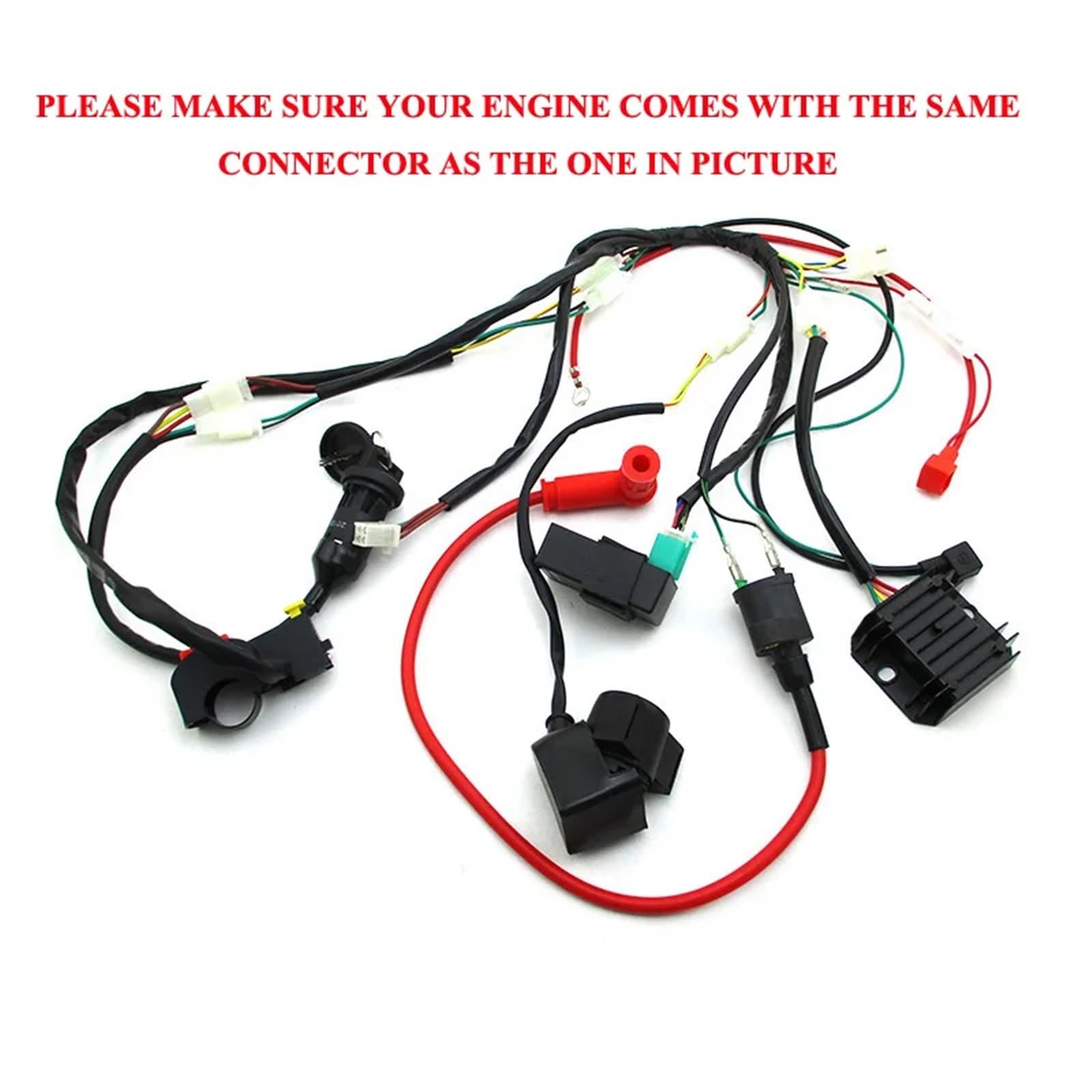 unidad CDI Kit de cableado con interruptor llave encendido CDI para Zongshen 190cc