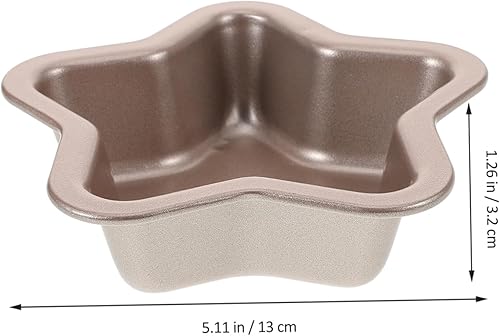 Miniatura 2 de Luxshiny Burger Buns - Molde para tartas de 4 pulgadas en forma de estrella, molde para hornear pan, moldes de acero al carbono para tartaletas,