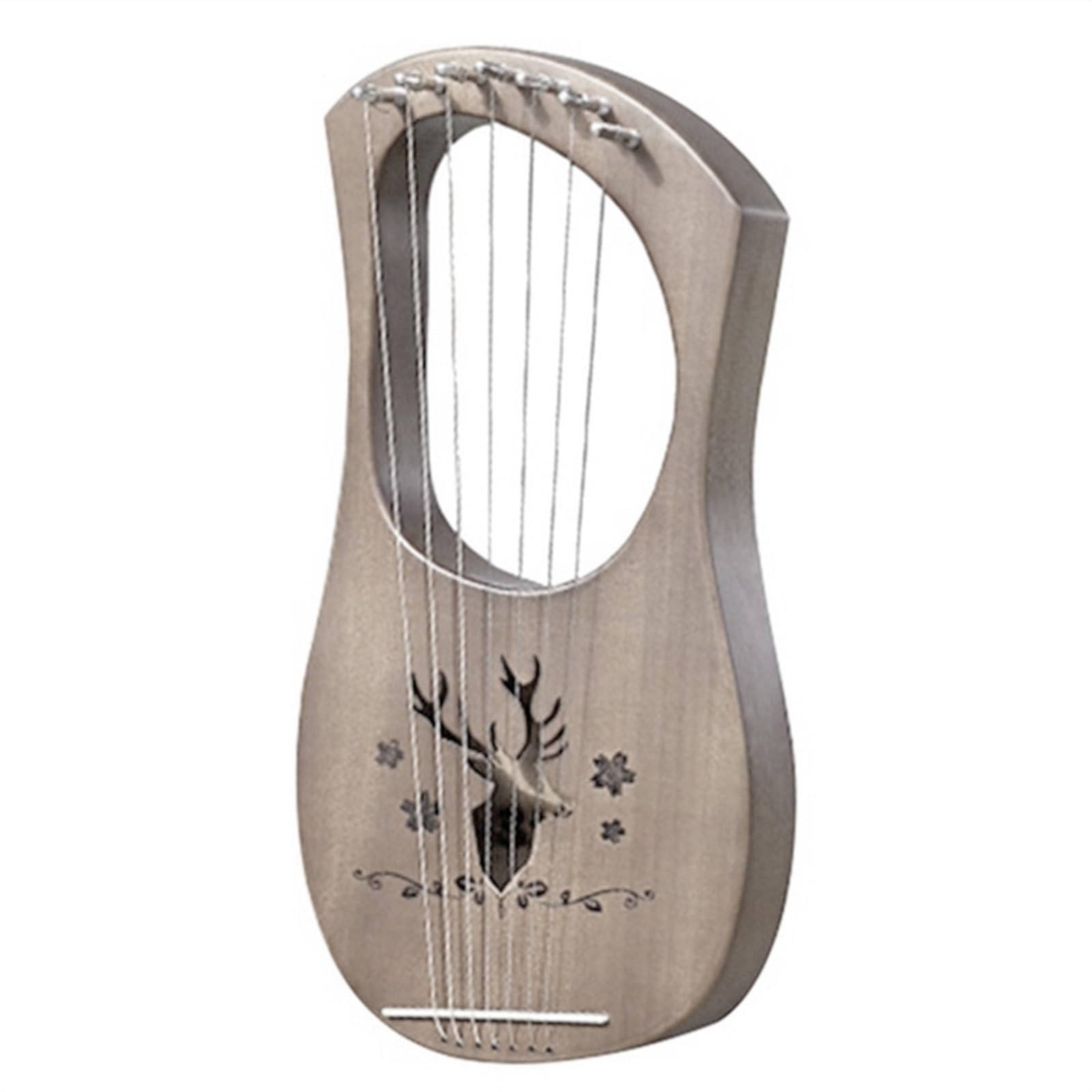 Arpa a lira Strumenti a corda for arpa a lira a 7 corde in legno massello di mogano con metallo