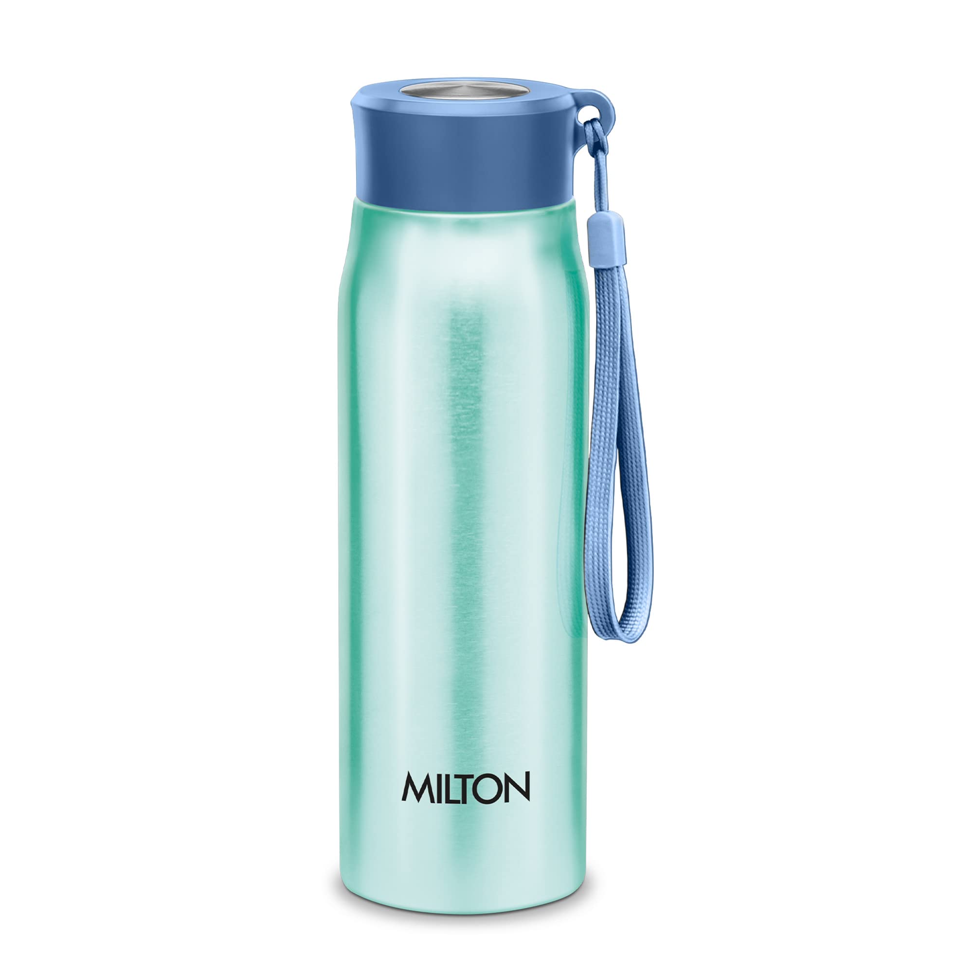 MILTON Handy 650 Stainless Steel Water Bottle, 690 ml, Aqua Green | Leak Proof | Easy to Carry | Gym Bottle | Home | Kitchen | Hiking | Treking Bottle | Travel Bottle (Pack of 1)