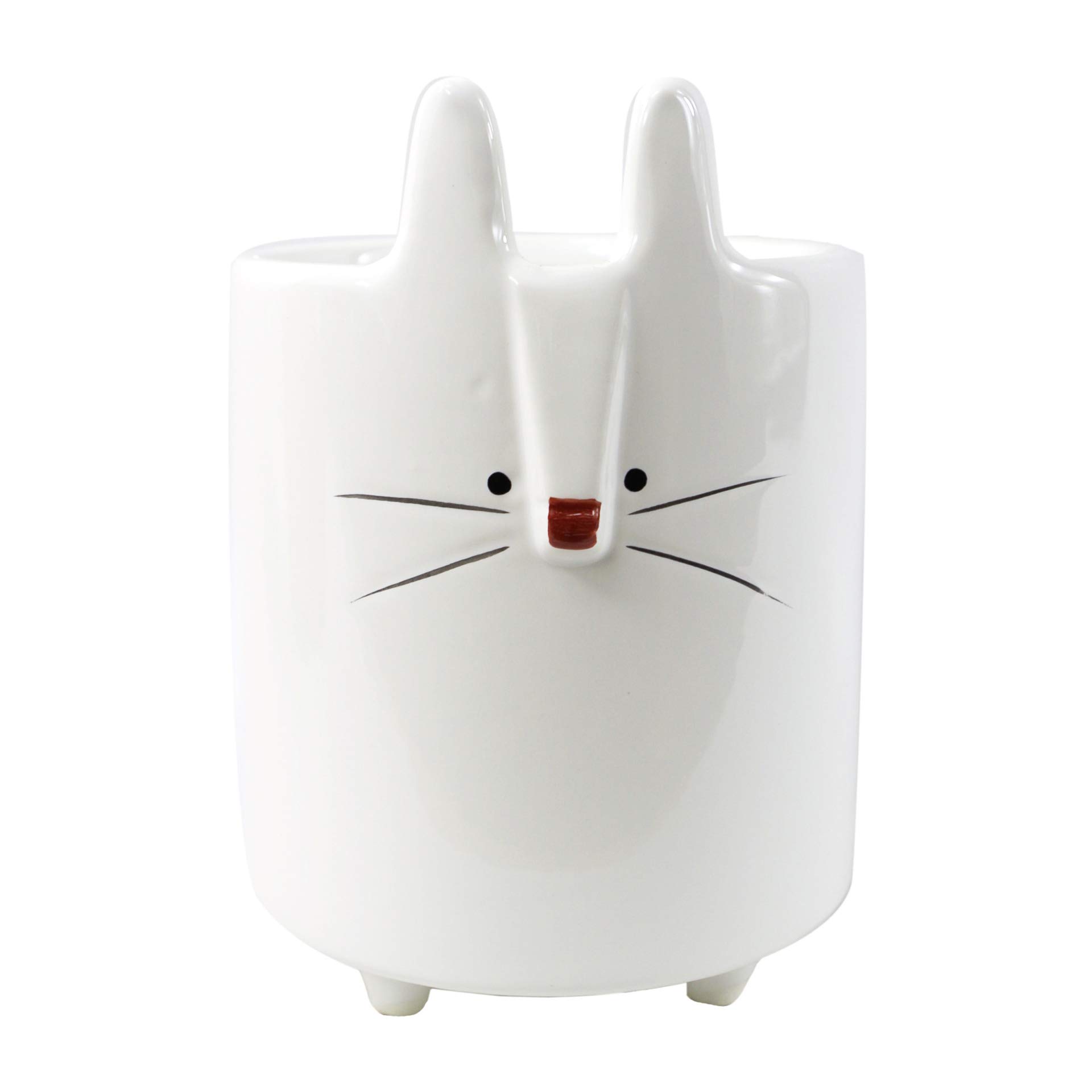 Leaf Ceramic Animal Planters, Rabbit, 15cm