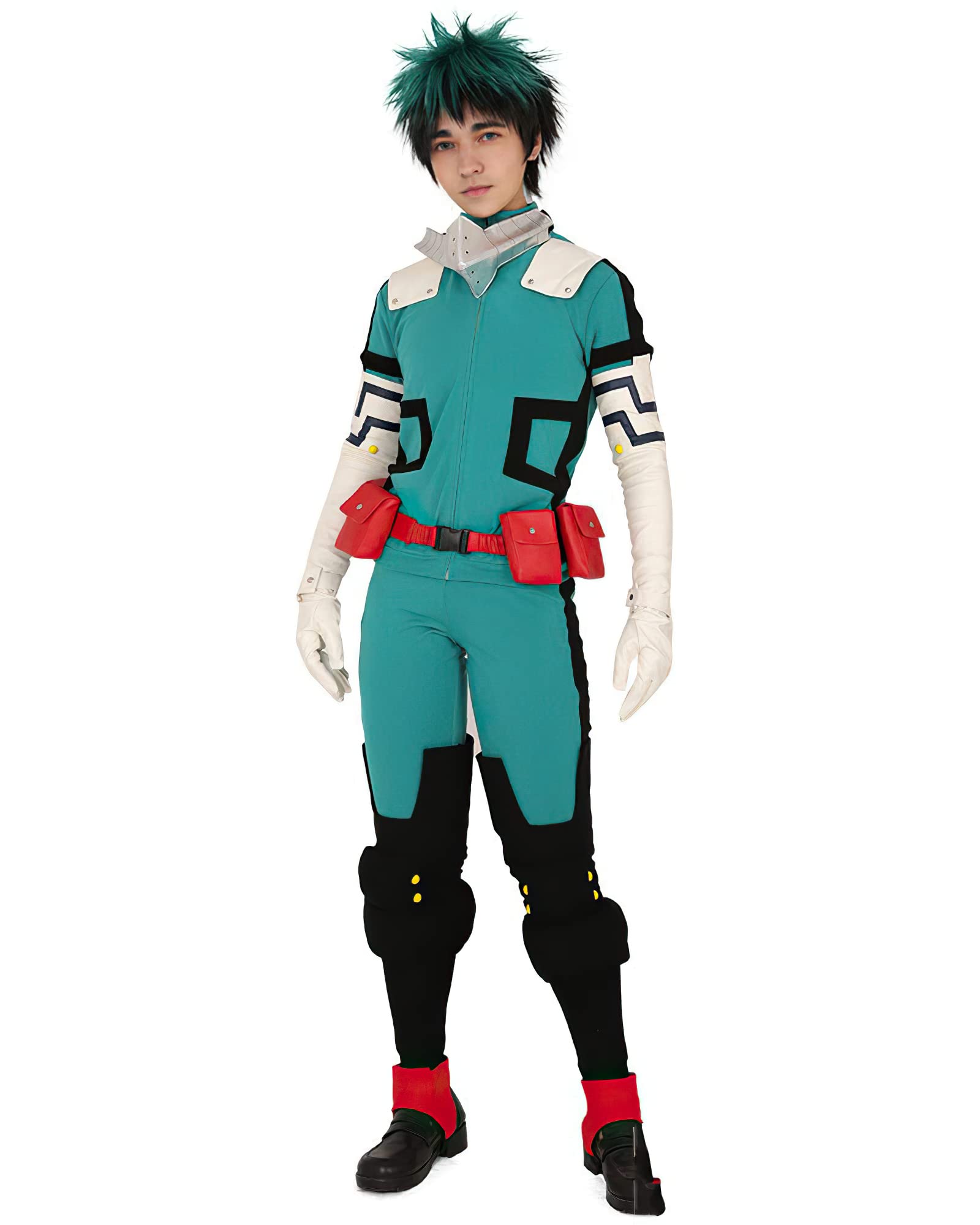 My Hero Academia - Conjunto de disfraz de cosplay Midoriya Izuku para cosplay de dibujos animados para Halloween para niños y adultos