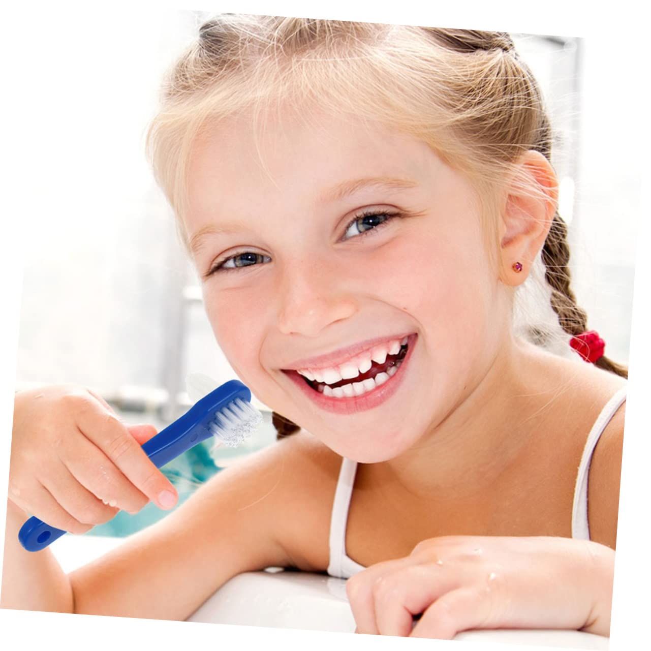 KOMBIUDA 30pezzi Spazzolino Portatile Per Adulti Testina Angolata Per Pulizia Denti e Denti Falsi Per Viaggi e Uso Quotidiano Colori