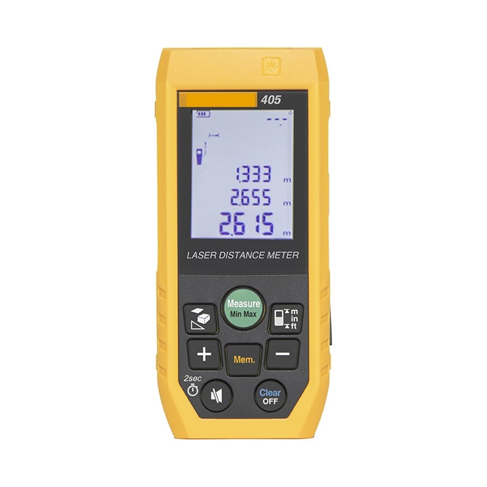 Medidor de telémetro láser Ruleta electrónica Láser Digital Cinta métrica Telémetro Metro Rang Alta precisión(FLUKE 405 50M)