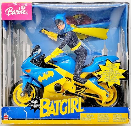 Muñeca Barbie Batgirl 30 cm con motocicleta y Batarang miniatura 2