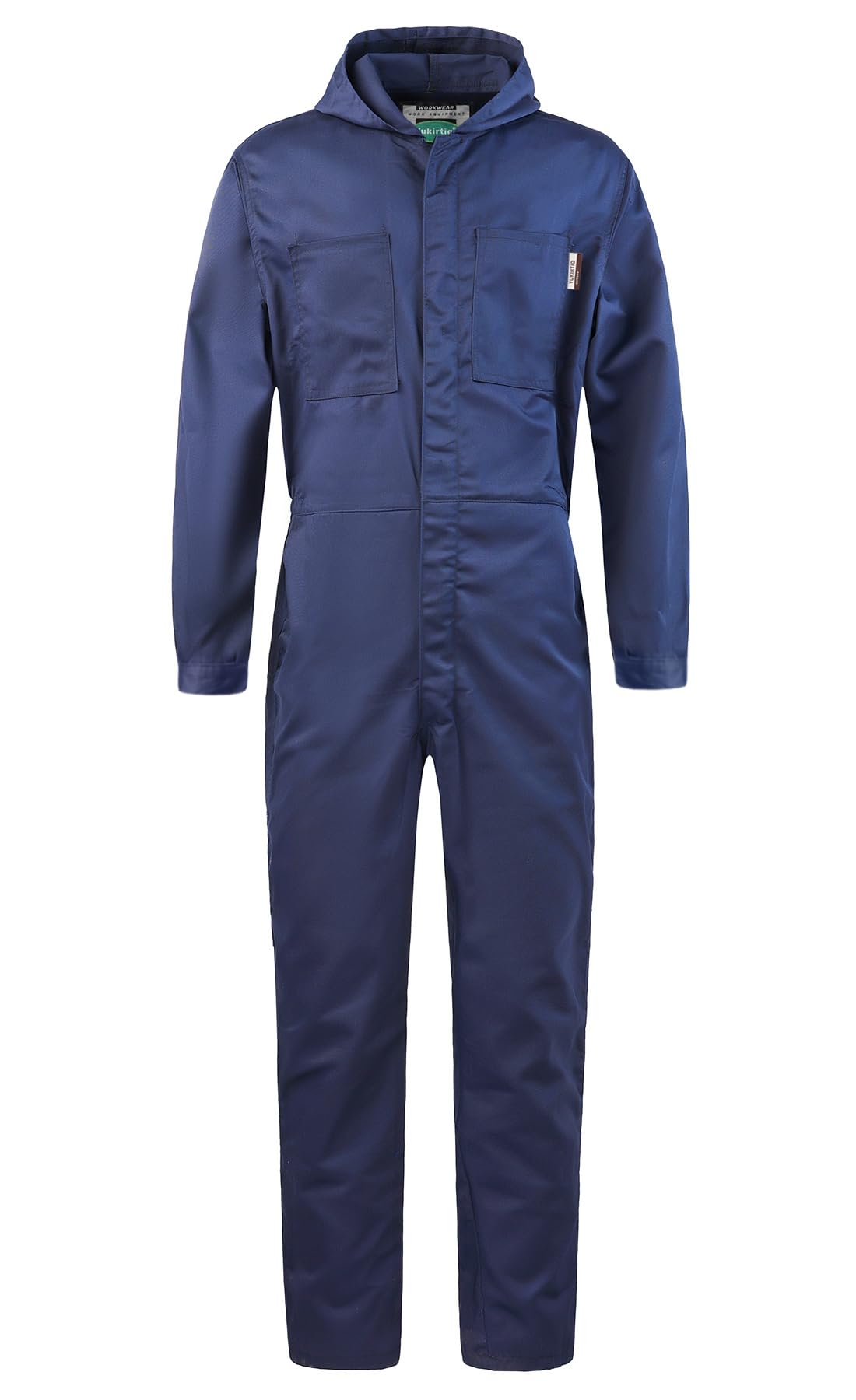 Tuta da Lavoro Uomo Tuta da Meccanico con Cappuccio Tuta Intera da Lavoro con Cerniera Tuta Meccanica Blu da Lavoro Abbigliamento da Lavoro