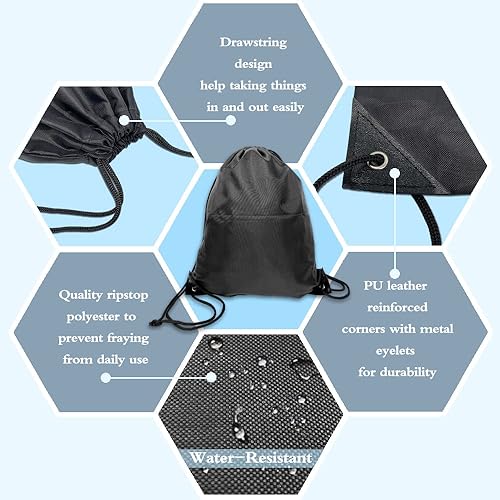 Miniatura 4 de Haizct Mochila de hockey "I Can't I Have Hockey, regalos para fanáticos del hockey, regalo de jugador de hockey, mochila unisex con cordón para