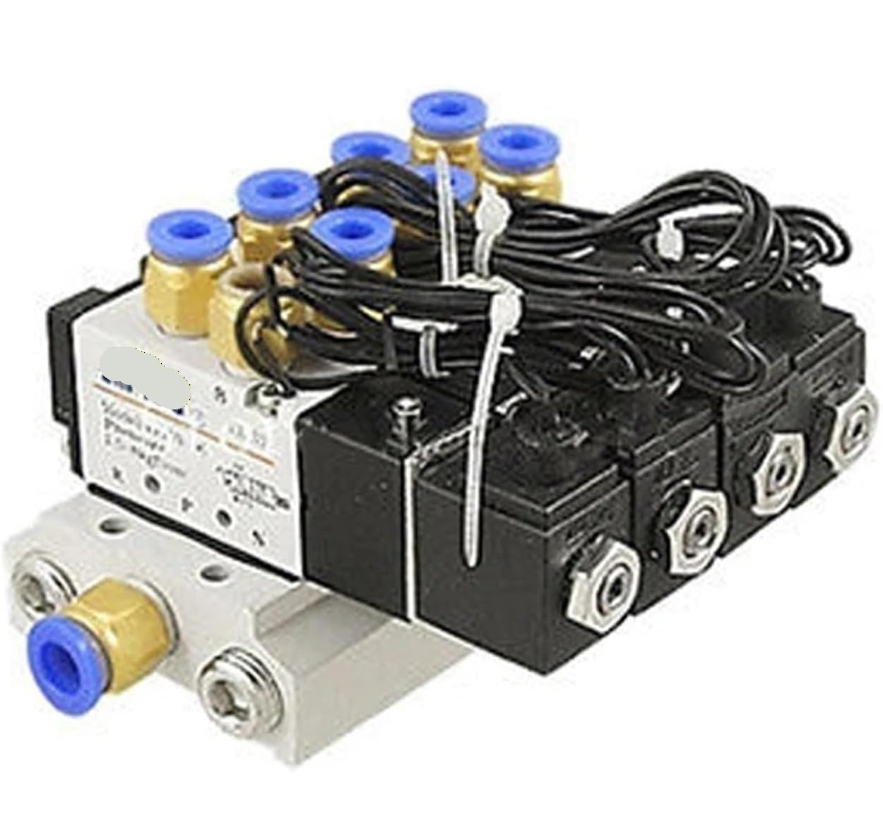 Électrovanne pneumatique 4V110-06 AC220V 9 positions avec base à chargement rapide
