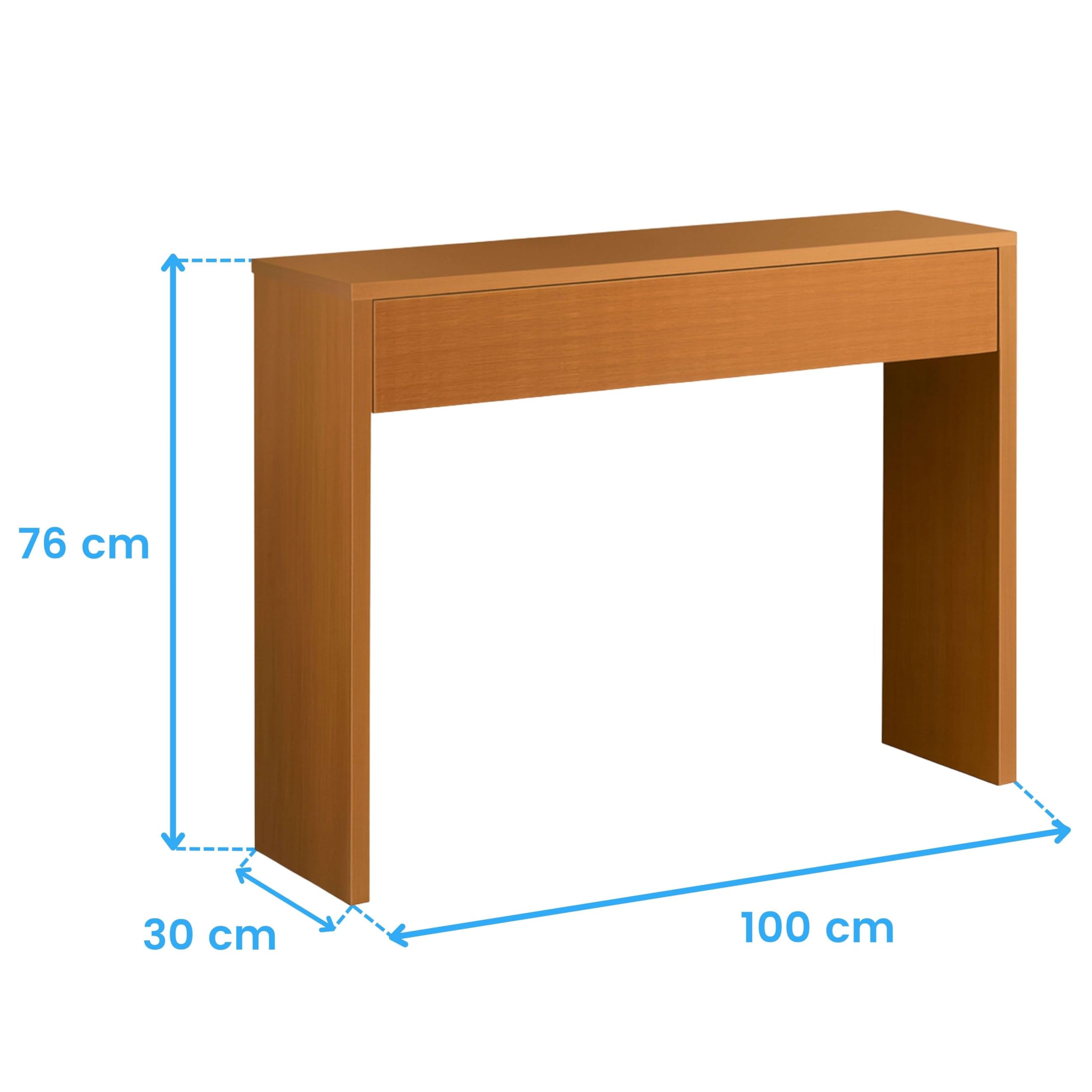 Miroytengo Ingresso moderno Lupe Ciliegio 100 x 76 x 30 cm con Cassetto e Stoccaggio