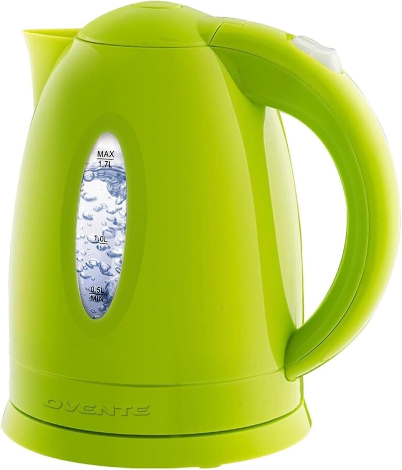 Product image of OVENTE Electric Kettle, 1.7L Fast Boiling Water Heater for Coffee or Tea, BPA Free with Water Level Gauge, Auto Shut-Off, Boil-Dry Protection, Indicator Light and Removable Filter, Green KP72G