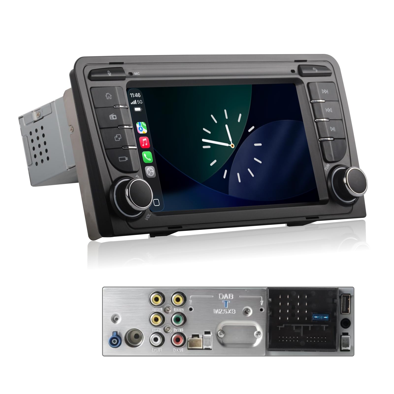 Autoradio Linux per Audi A3 S3 RS3 2003-2012 con CarPlay Wireless e Android Auto, avvio in 2 secondi, comandi fisici tramite manopola, audio di livello OEM, Porta Quadlock Plug & Play