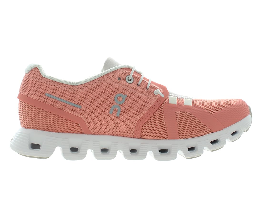 On Cloud 5 Womens Shoes Size 7, Color: Flamingo/Pearl-Flamingo/Peach
