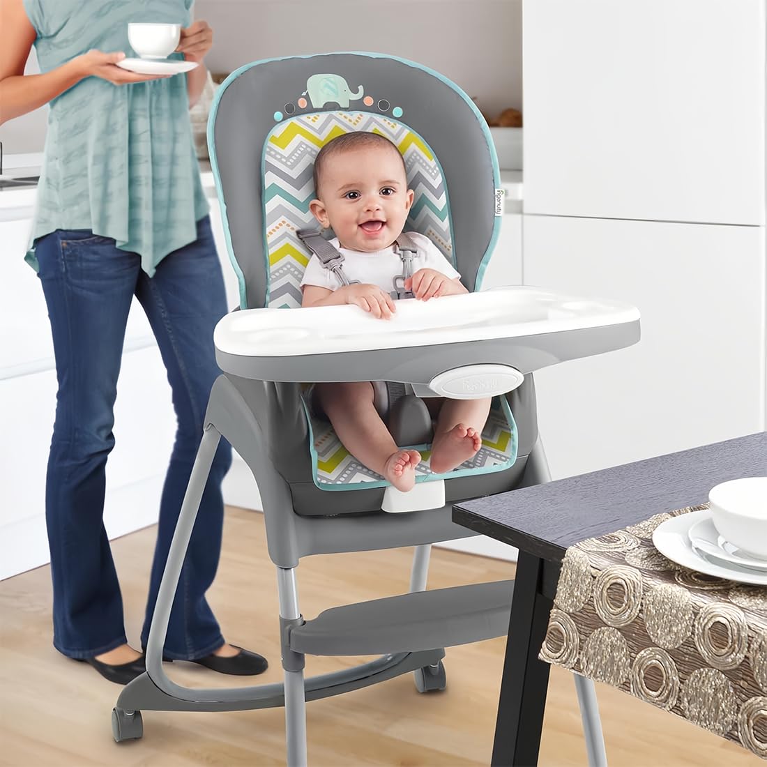 1Pcs Cinture Universali per Seggiolone Cinghie per Seggiolone a 5 Punti, Regolabile Cintura di Sicurezza per Bambini per Seggiolino Cinghie Passeggini per Bambini