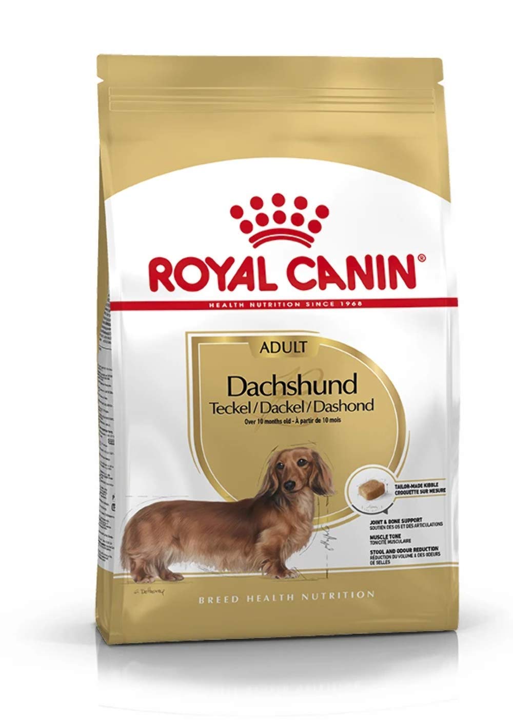 Royal Canin Dachshund Adult | 1,5 kg | Aliment complet pour chiens | Spécialement conçu pour les teckels adultes et âgés