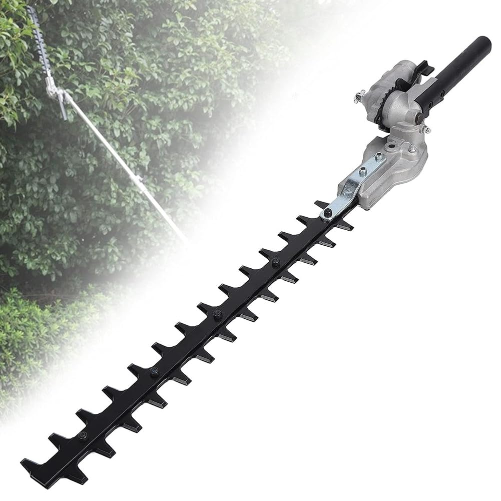 Accesorio de Cabezal de Cortadora de Setos de 26 mm con Cuchilla de Doble Filo para Desbrozadoras.
