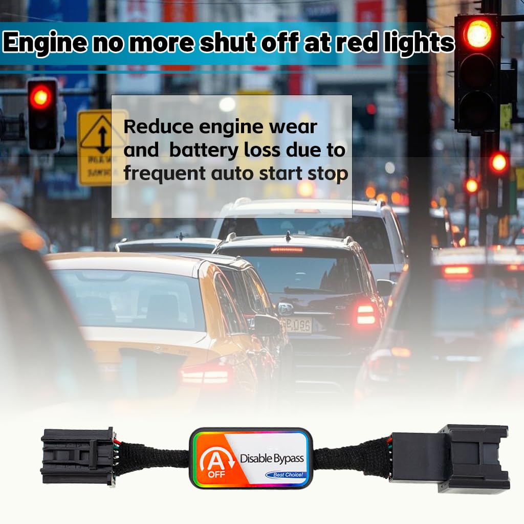 Auto Start Stop Eliminator for 2018-2024 J-eep Wrangler JL & 2020-2024 Gladiator JT Auto Stop Eliminator Engine Auto Stop/Start Disable/Canceller-Plug Play Error Free Bypass