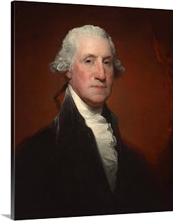 SYSMYXGS Paint by Numbers for Adults, Easy Drawing DIY Oil Canvas Painting Kits with Brushes, Acrylic Pigment@ — George Washington by Gilbert Stuart Vaughan Sinclair Portrait 1795, by Gilbert Stuart